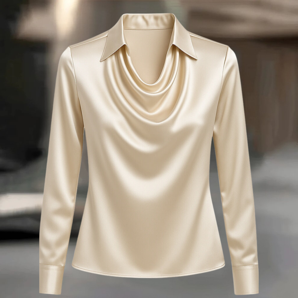 Fiona™ | Elegant Satinbluse