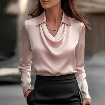 Fiona™ | Elegant Satinbluse